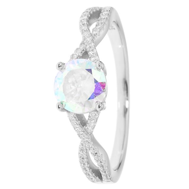 Cocktail-Ring, 45 Zirkonia, ca. 1,72 ct., Silber 925