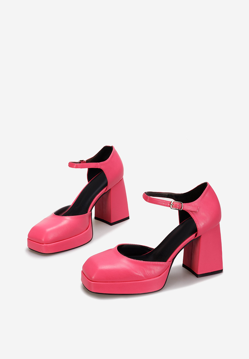 Chaussures à talon épais fuchsia Abile