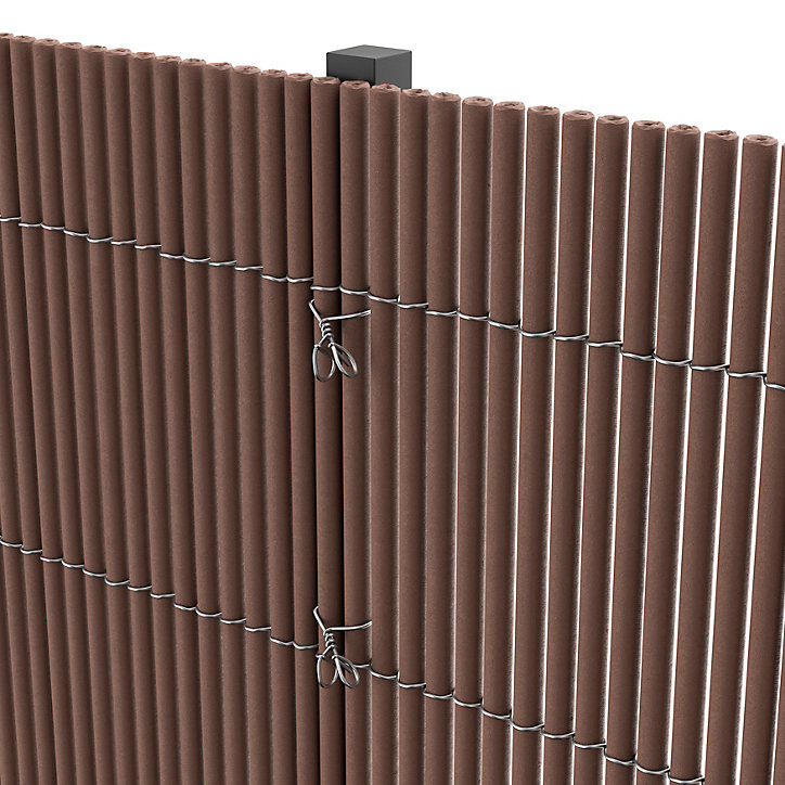 Canisse LOP PVC brun L.3 m x H1,5 m