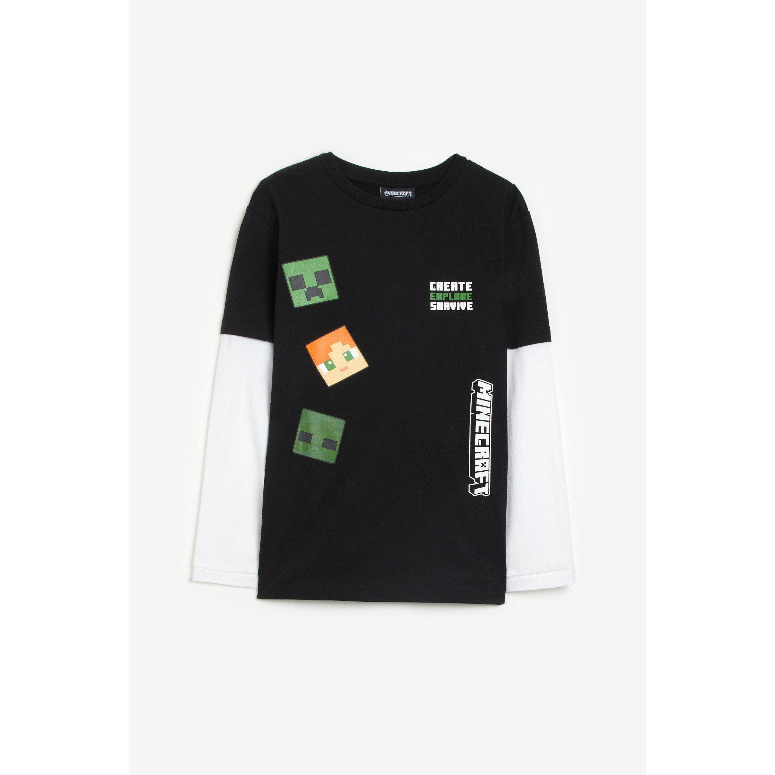 Character Gaming Boys Minecraft Longsleeve T shirt