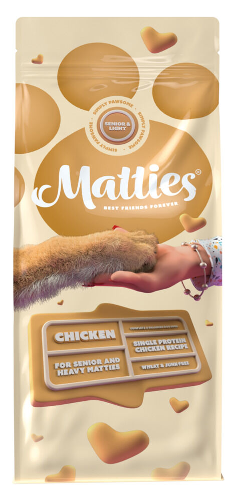 Matties Senior & Light - Hondenvoer - 12 Kilogram - kip