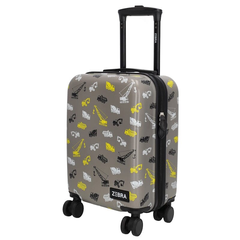 Zebra Trend Kinderkoffer Grijs