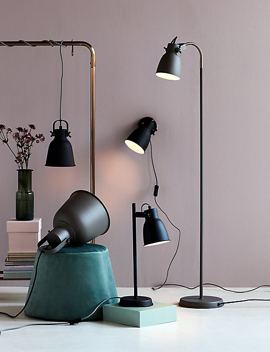 Suspension Adrian 25cm E27 25W noir Nordlux
