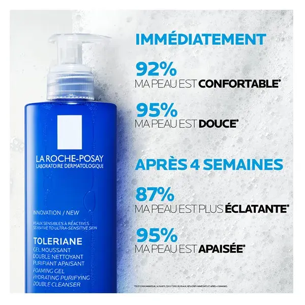 La Roche-Posay Toleriane Gel de Limpeza Facial Purificante e Suavizante 400ml