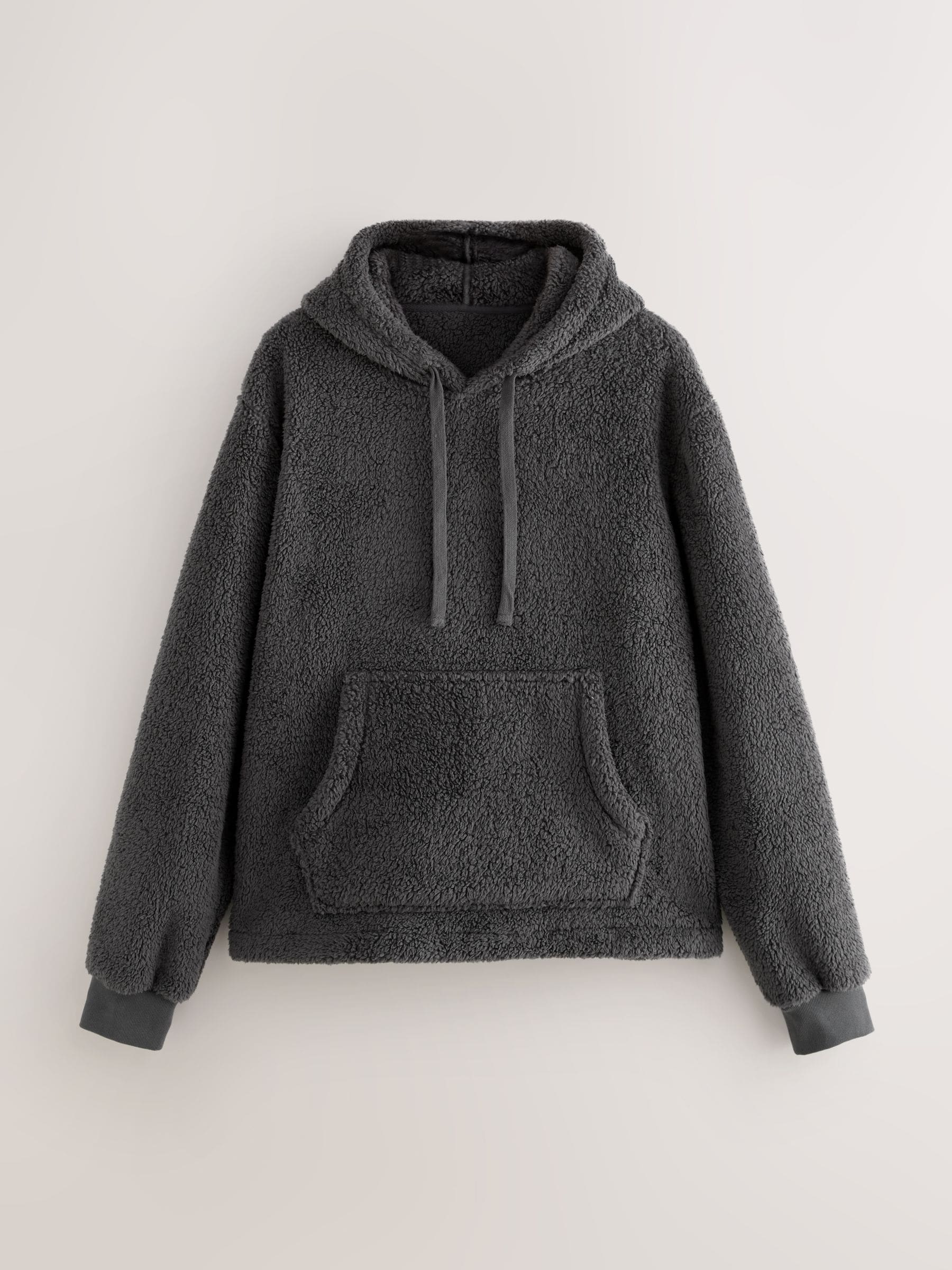 Leisteen grijs - Pullover hoodie van borg