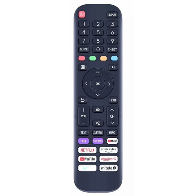 Fjernbetjeningserstatning til EN2AK30H til Hisense Smart Tv