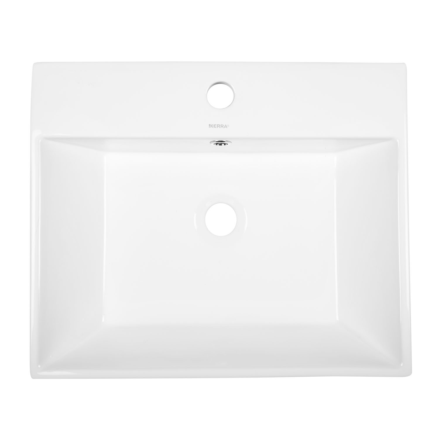 Kerra KR 702 opbouw waskom rond 510x43x14.5 wit