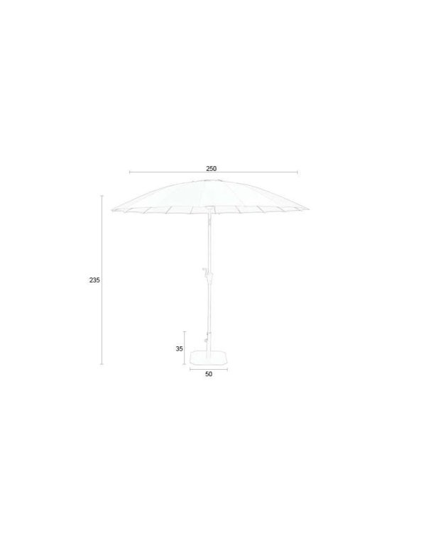 Zuiver Sunshine parasol Marsala