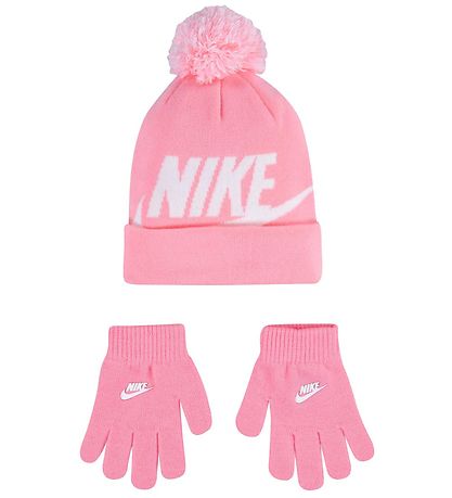 Nike Mütze/Handschuhe - Strick - Swoosh - Pink