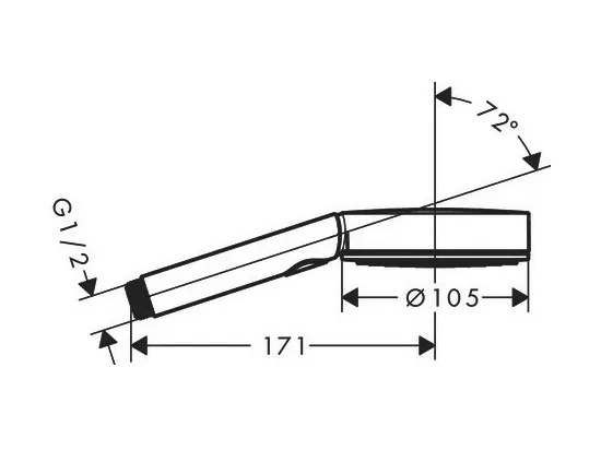 HANSGROHE Douchette à main 105 3jet Activation chromé Pulsify Select