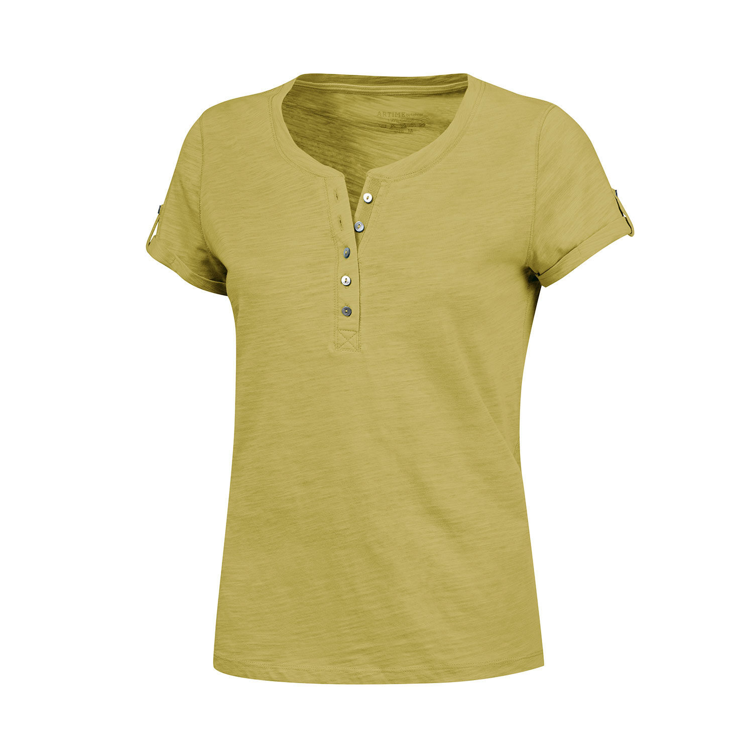 T-Shirt mit Knopfleiste