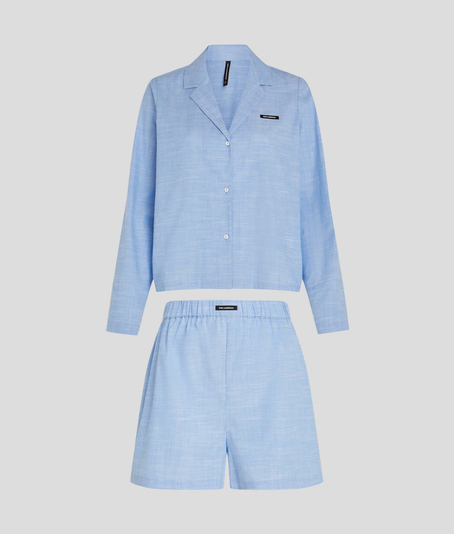 ENSEMBLE PYJAMA AVEC SHORT À LOGO KARL - Limonata