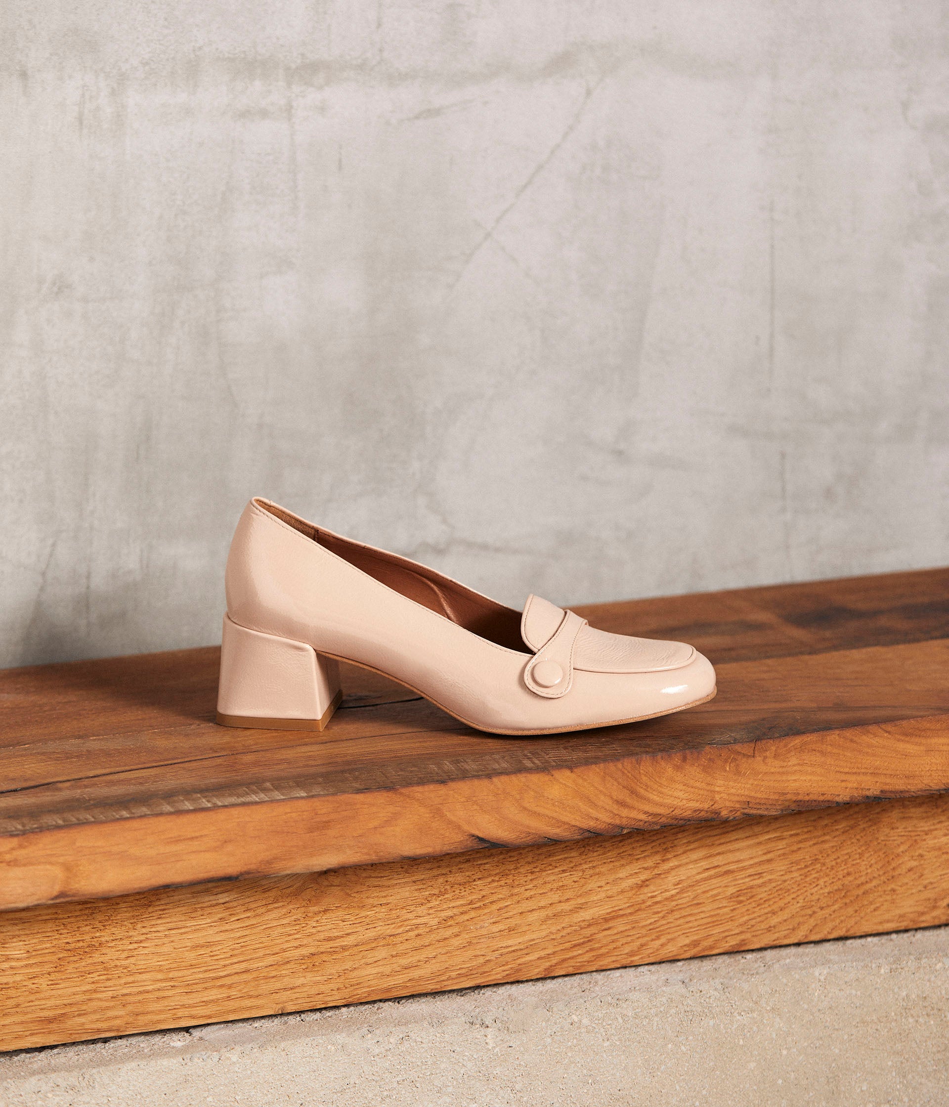 Mocassins rose poudré Anatole