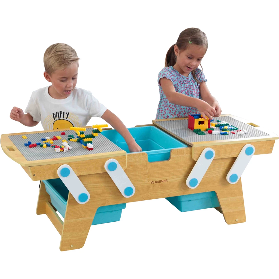 KidKraft® Spieltisch Building Bricks Play N Store