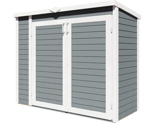 Tuinhuis/fietsenstalling/vuilnisbak Bertilo Multi-Box 3 200x82x163 cm lichtgrijs