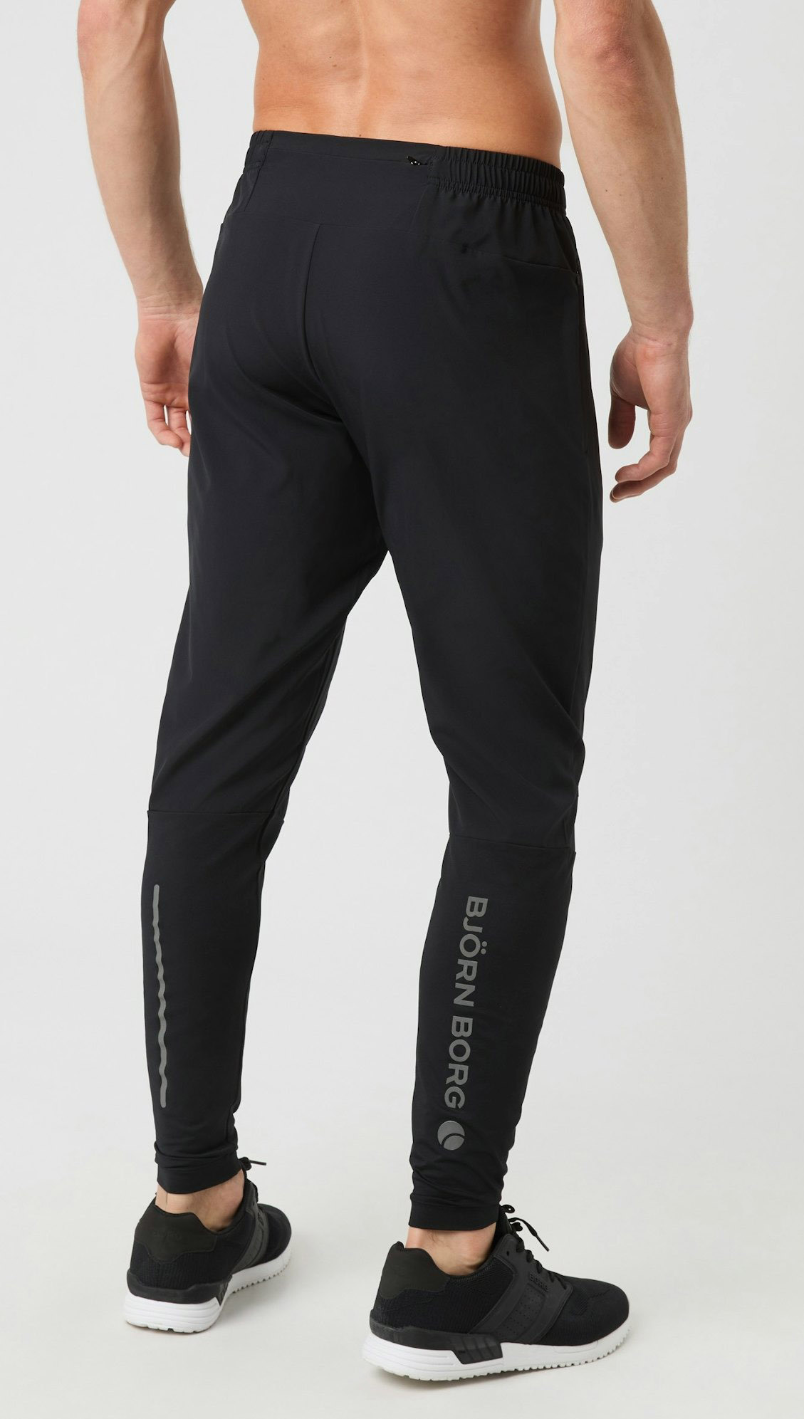 Borg Performance Running Pants Herre BK001/Black Beauty