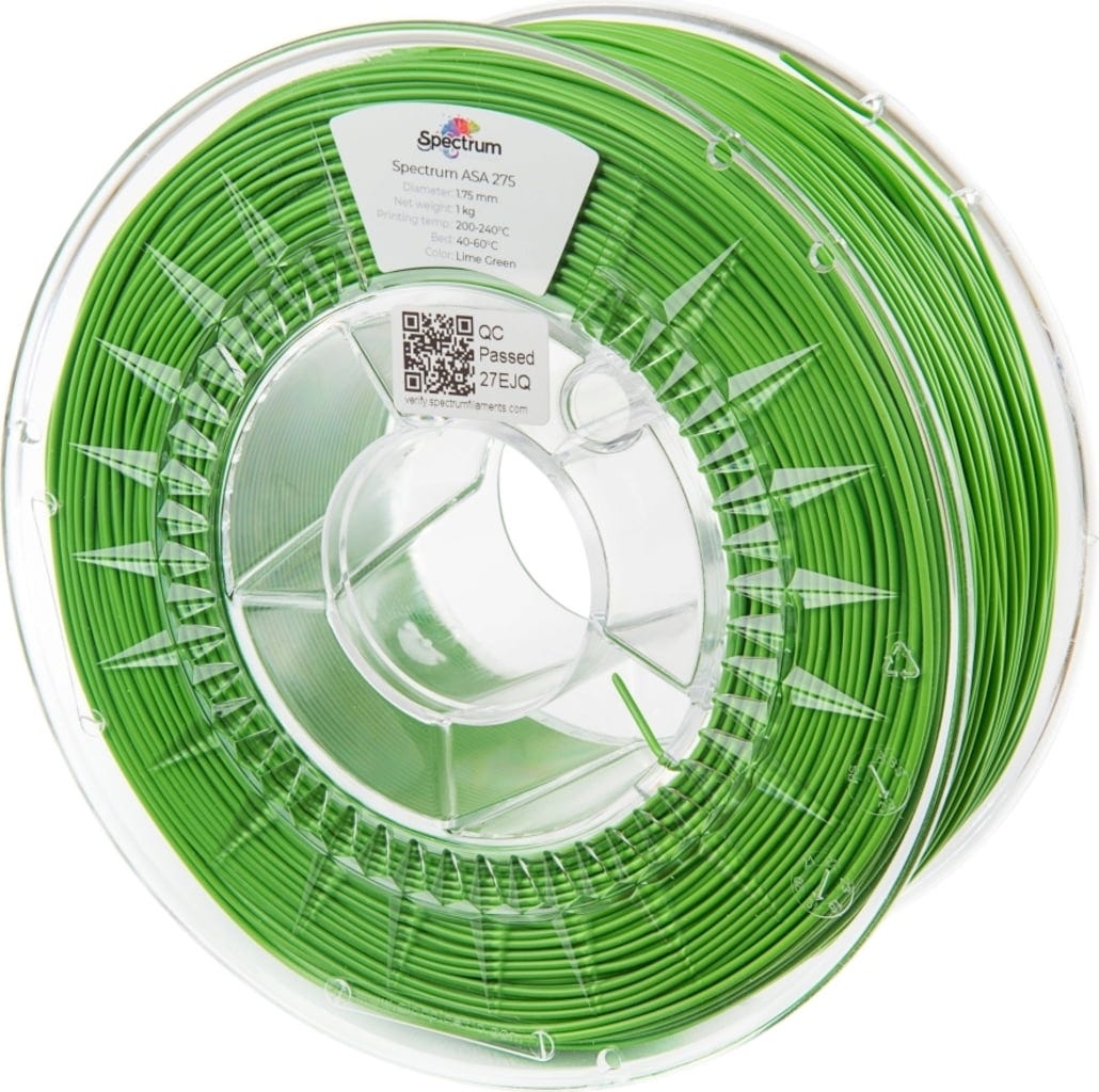 Spectrum  ASA 275 Lime Green, 1,75 mm / 1000 g    Einfach druckbares ASA Filament