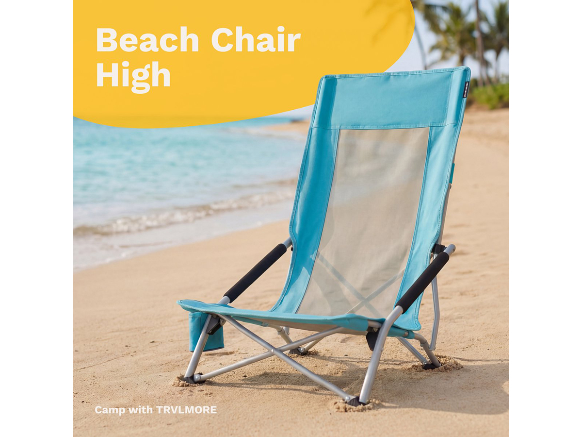 Trvlmore Beach Chair High strandstoel - Blue