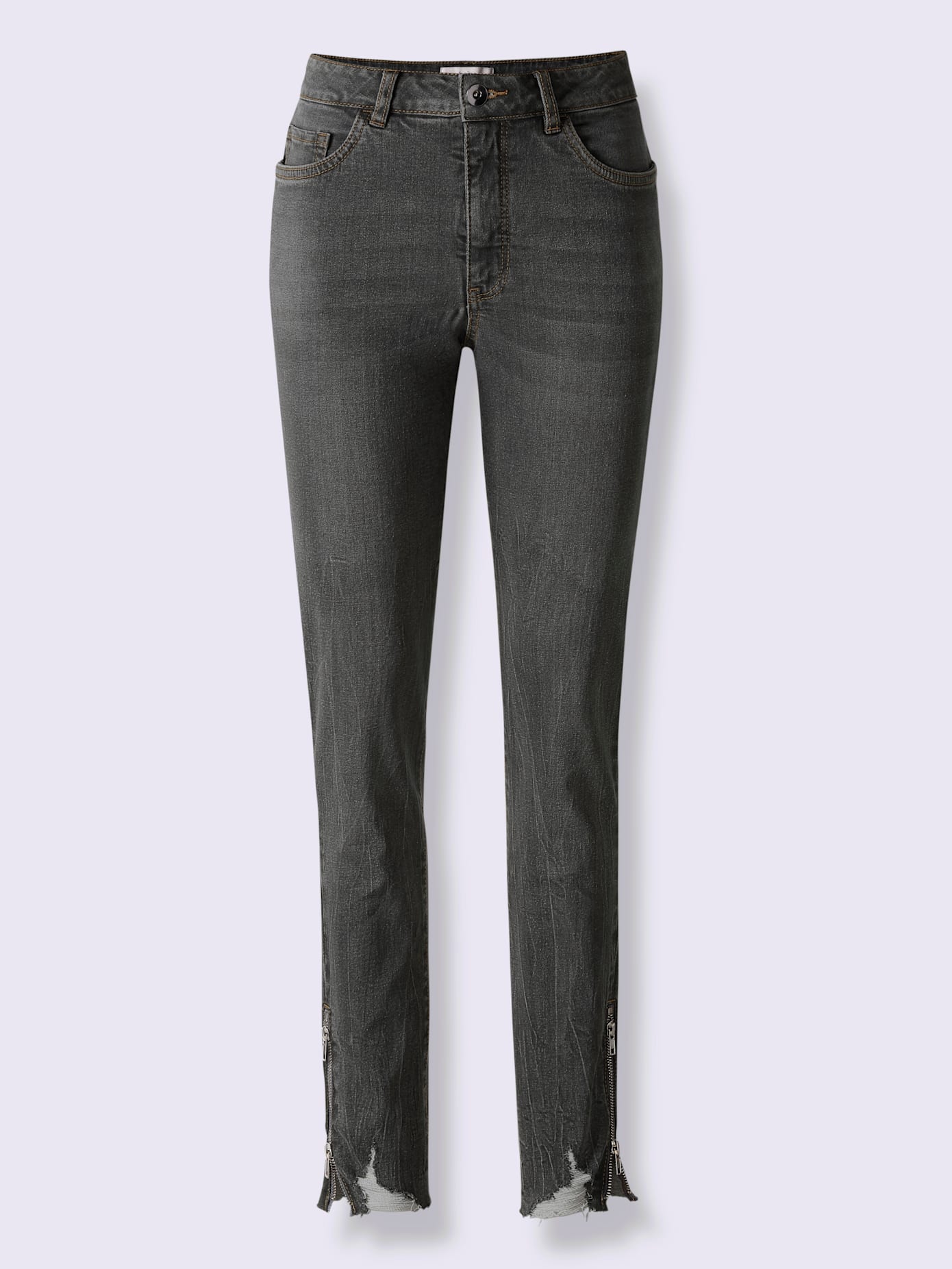 Jean push-up finition de l’ourlet tendance