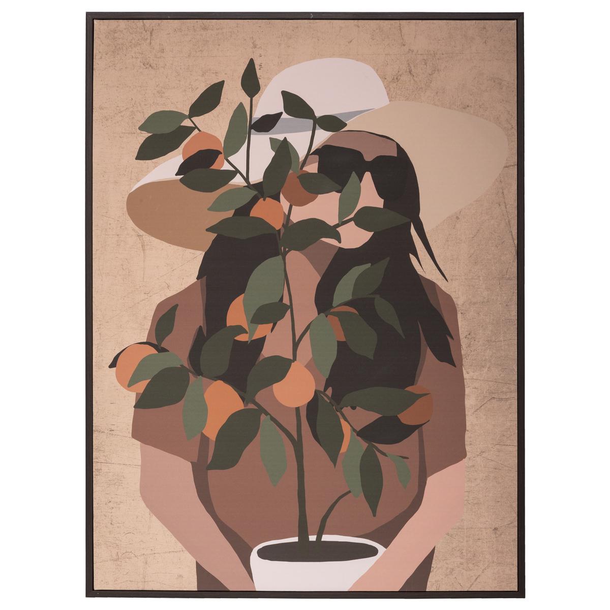 TOILE IMPRIMEE FEMME D.58X78CM