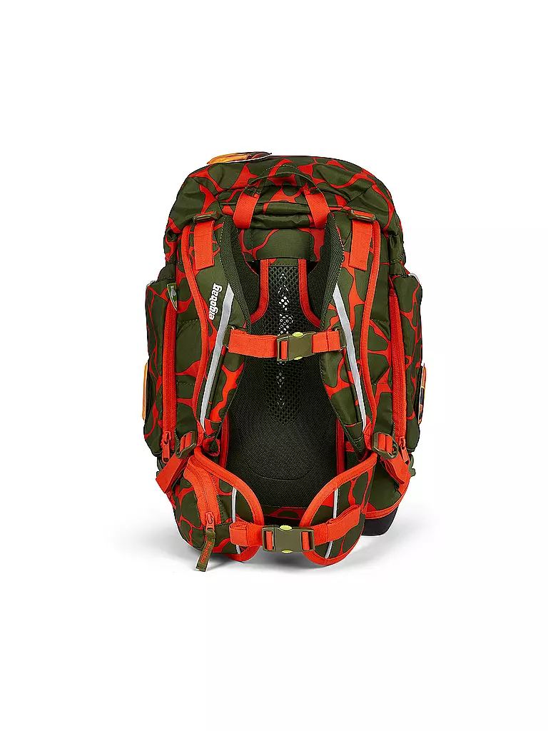 ERGOBAG Schultaschen Set 6tlg PACK Lumi - FeuerspeiBär  olive