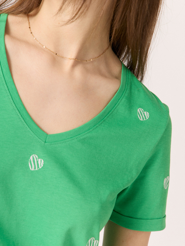 T-shirt à coeurs
