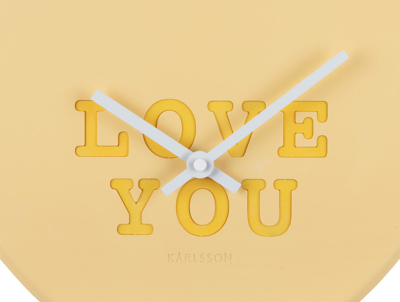 Wall Clock Heart Candy KA5985LB Soft blue