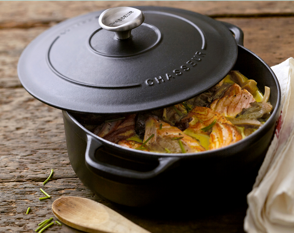 Cocotte fonte Chasseur ronde