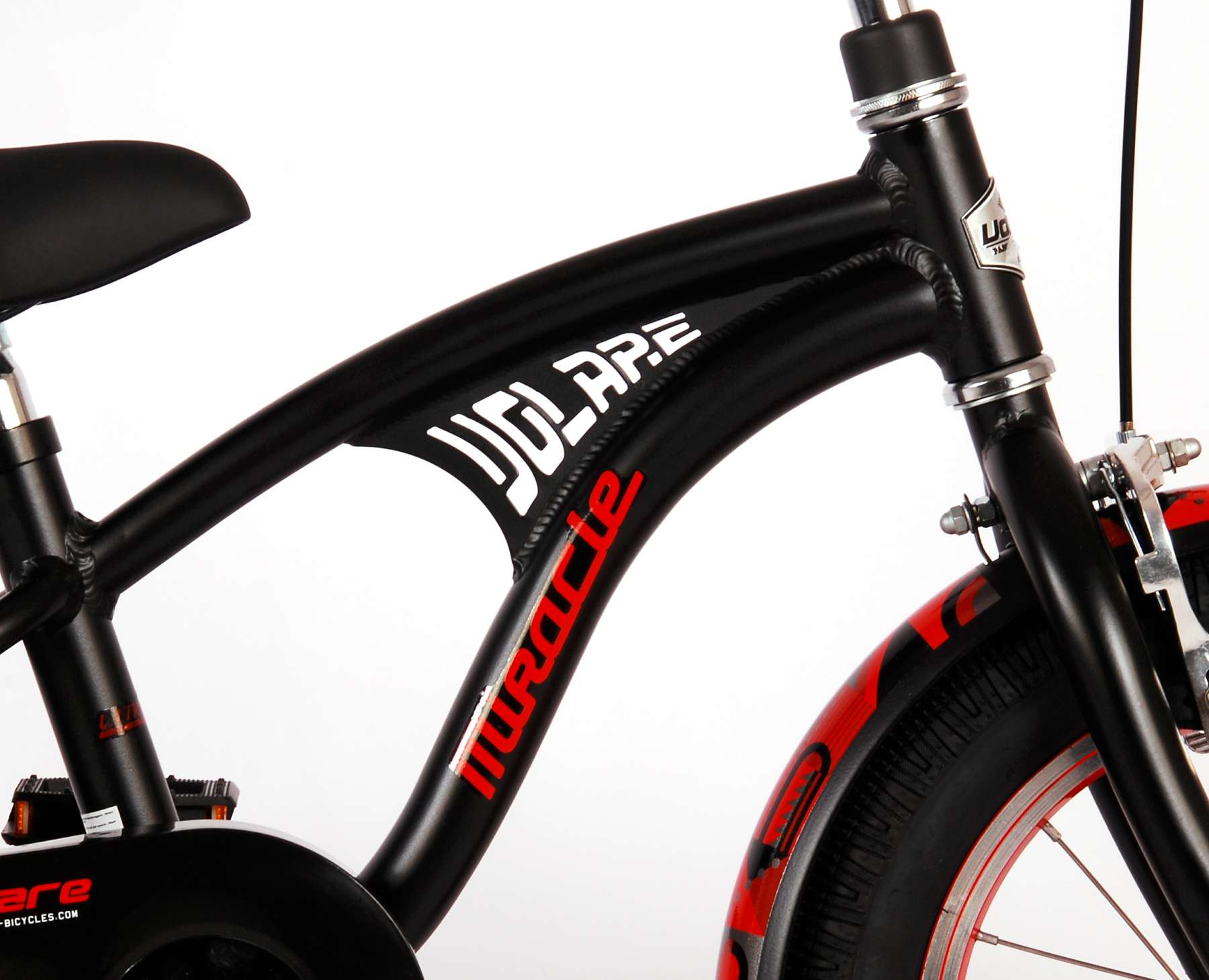 Kinderfahrrad Miracle Cruiser Jungen 14 Zoll Kinderrad in Mattschwarz
