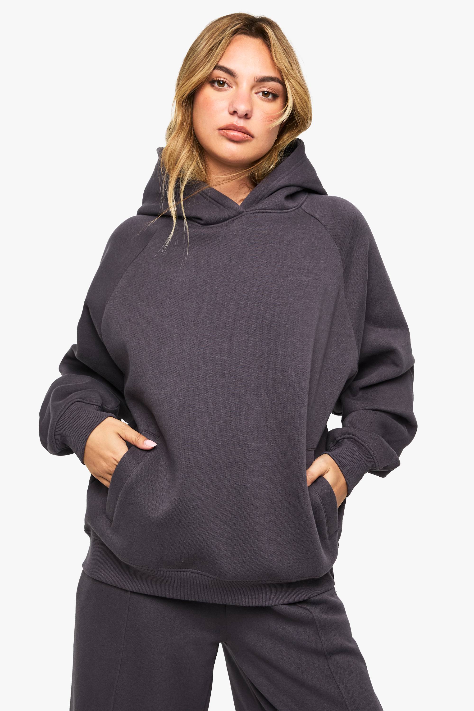 boohoo Sweat à capuche oversize à coutures raglan
