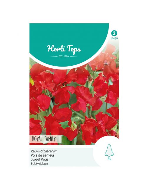 Hortitops Lathyrus - Reuk- Of Siererwt Royal Family Rood - Bloemenzaden - 4 g