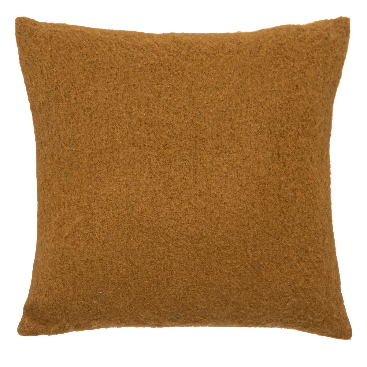COUSSIN EFFET MOHAIR KODI OCRE 45X45CM