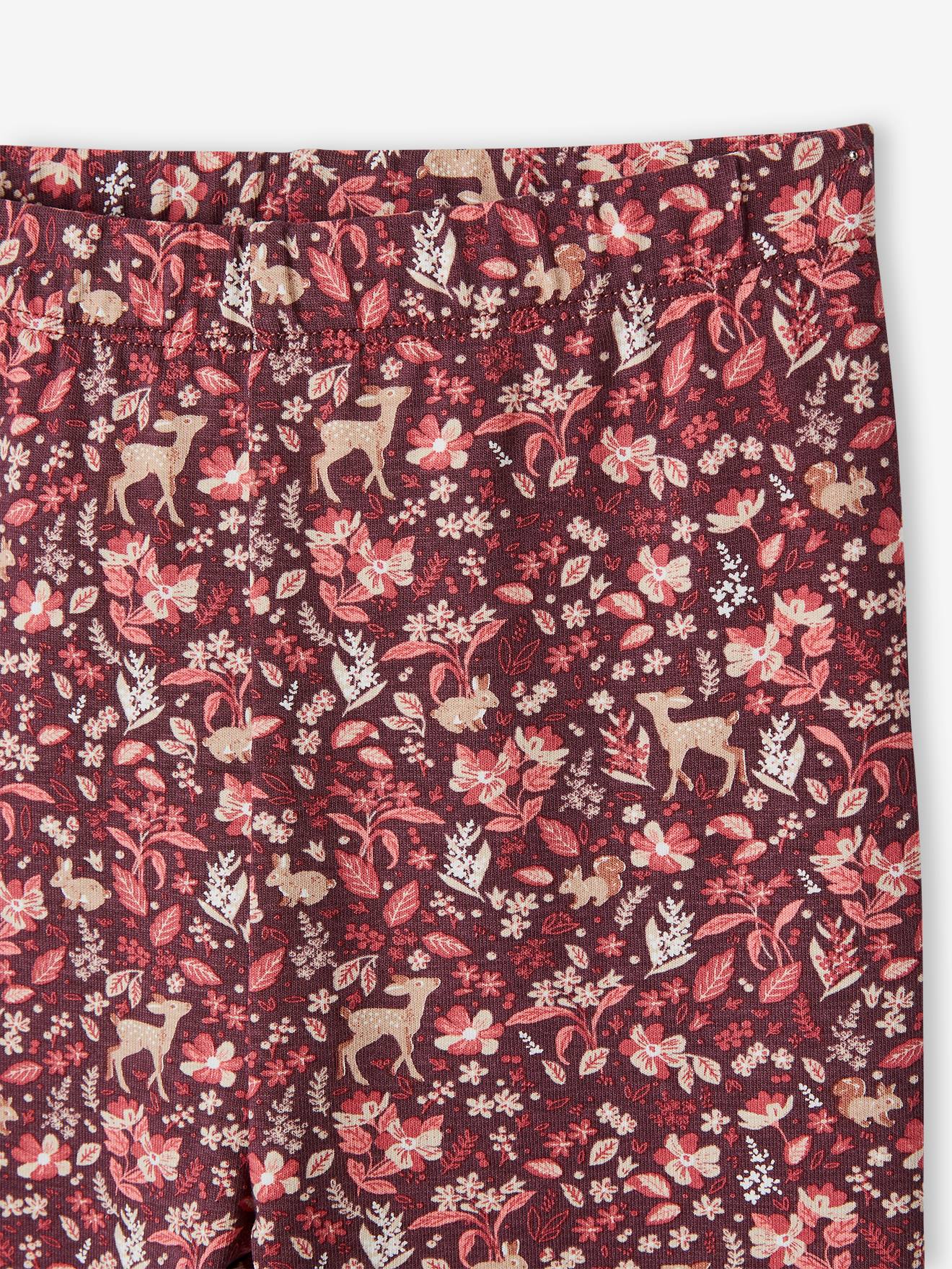 Leggings com estampa de chocolate para meninas