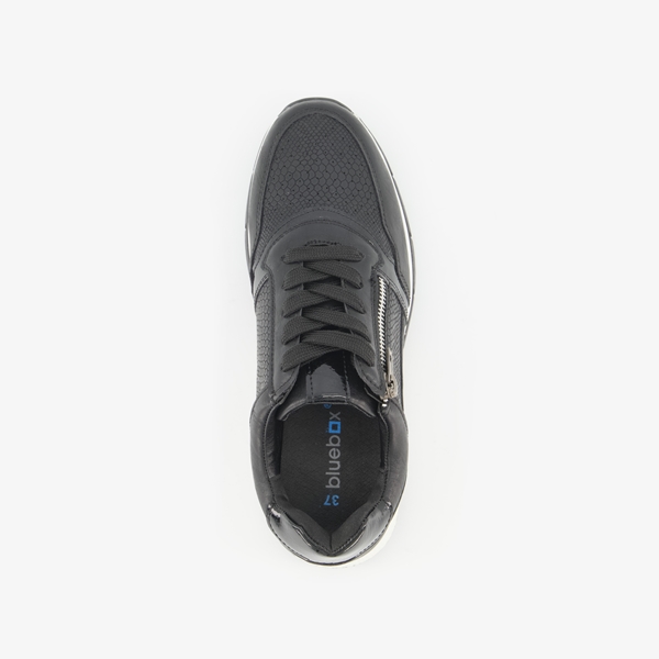 Blue Box dames sneakers zwart witte zool