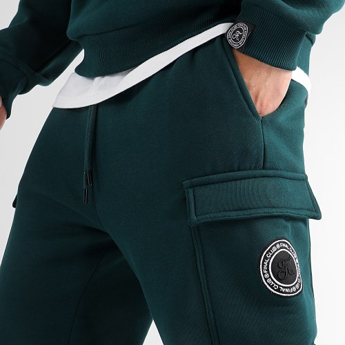 Ensemble Sweat Capuche Et Pantalon Jogging 1113 1096 Vert Foncé