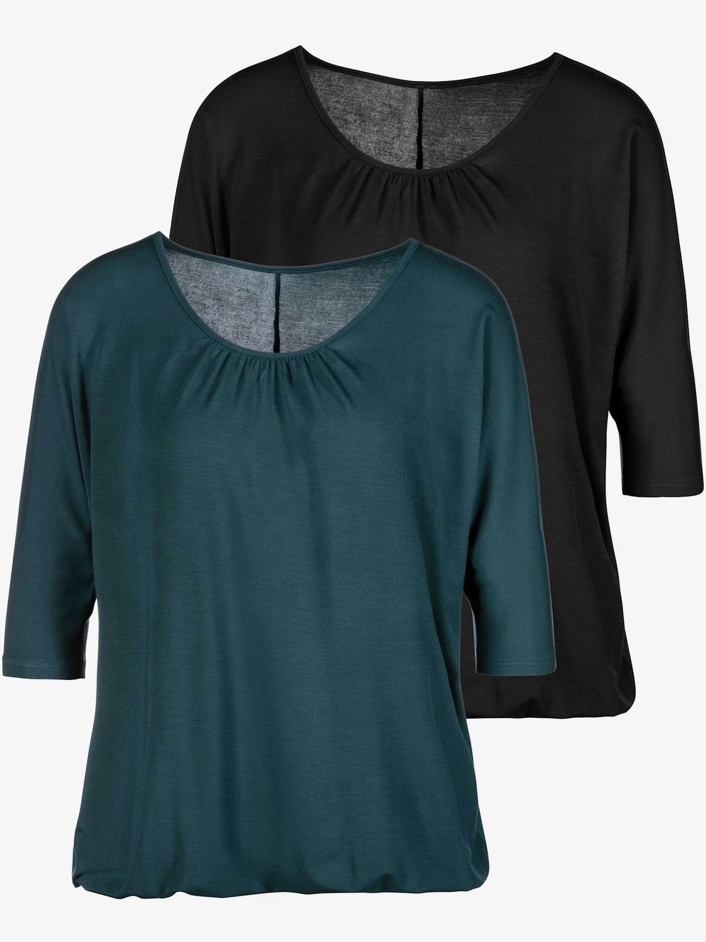 T-shirt à manches 3/4 lot de 2 pratique