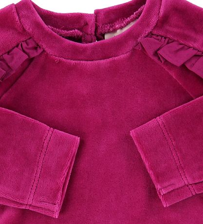 Noa Noa miniature Bluse - Velours - Fuchsia