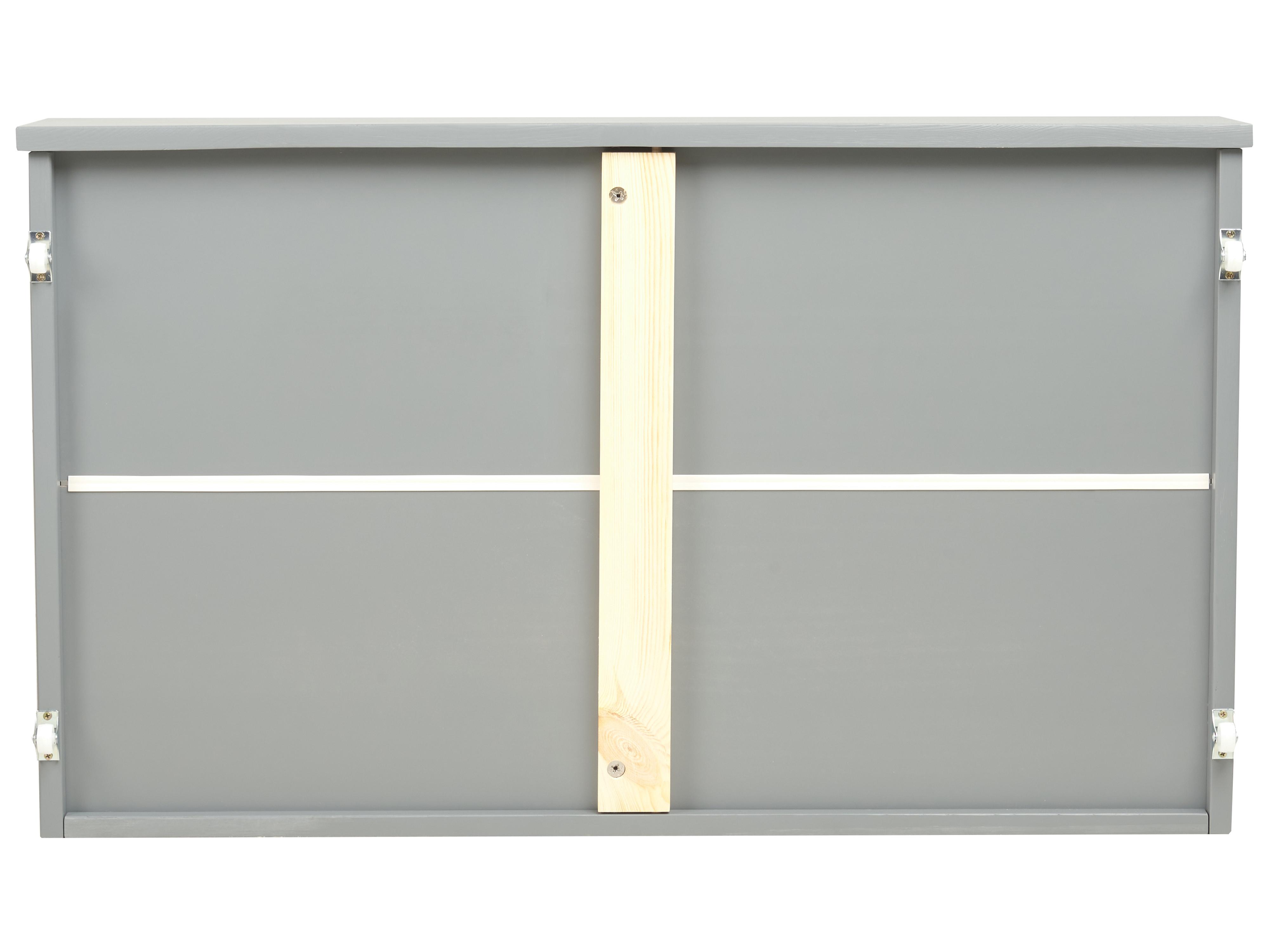 Hoogslaper met laden Dennenhout REGAT 90 x 200 cm Grijs