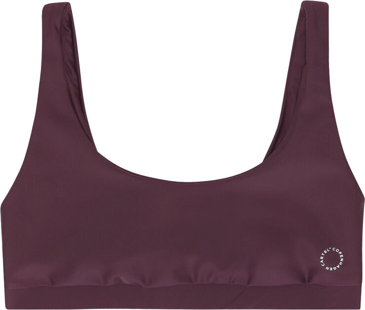 Cartel Copenhagen Agung sporty bikini top - Deep Deep