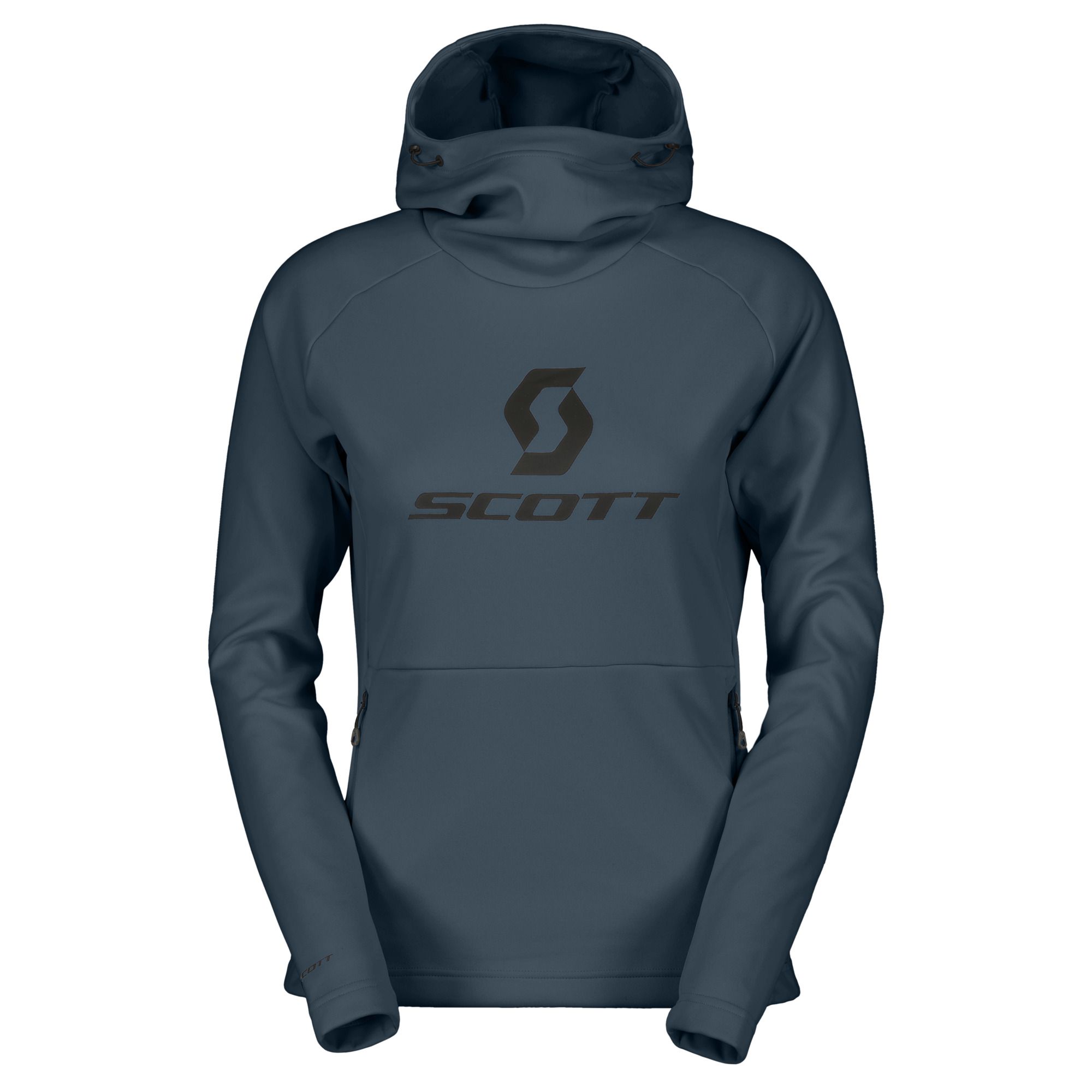SCOTT Defined Mid Hoodie Metalblå til Kvinder