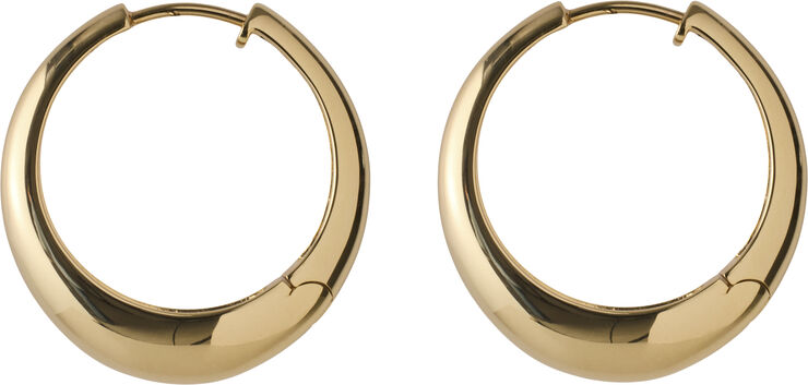 Pernille Corydon Jewellery Large Globe Huggies size 28 mm Gold