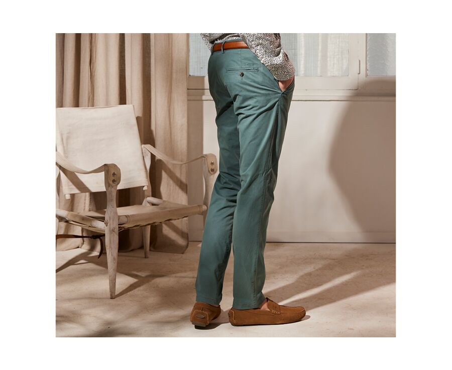 Pantalon chino homme Vert pin - KYRK
