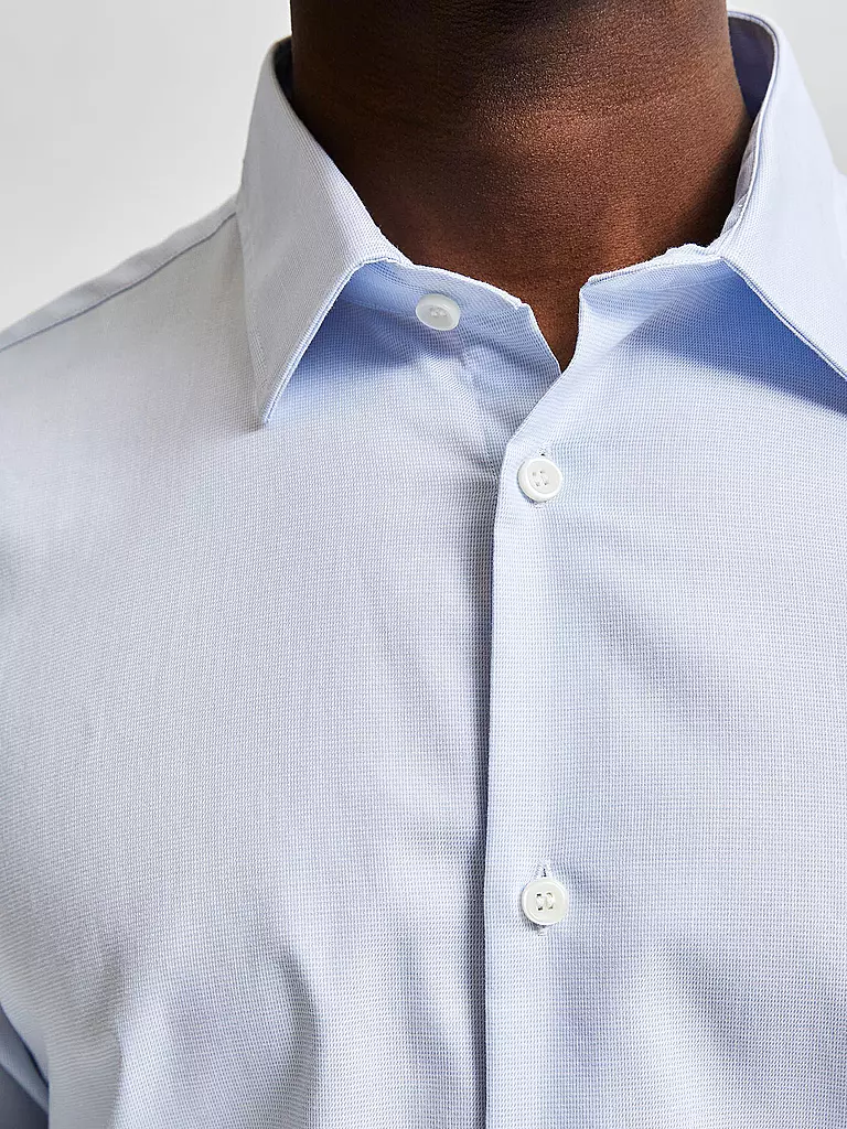 SELECTED Hemd Slim Fit SLHSLIMETHAN blau
