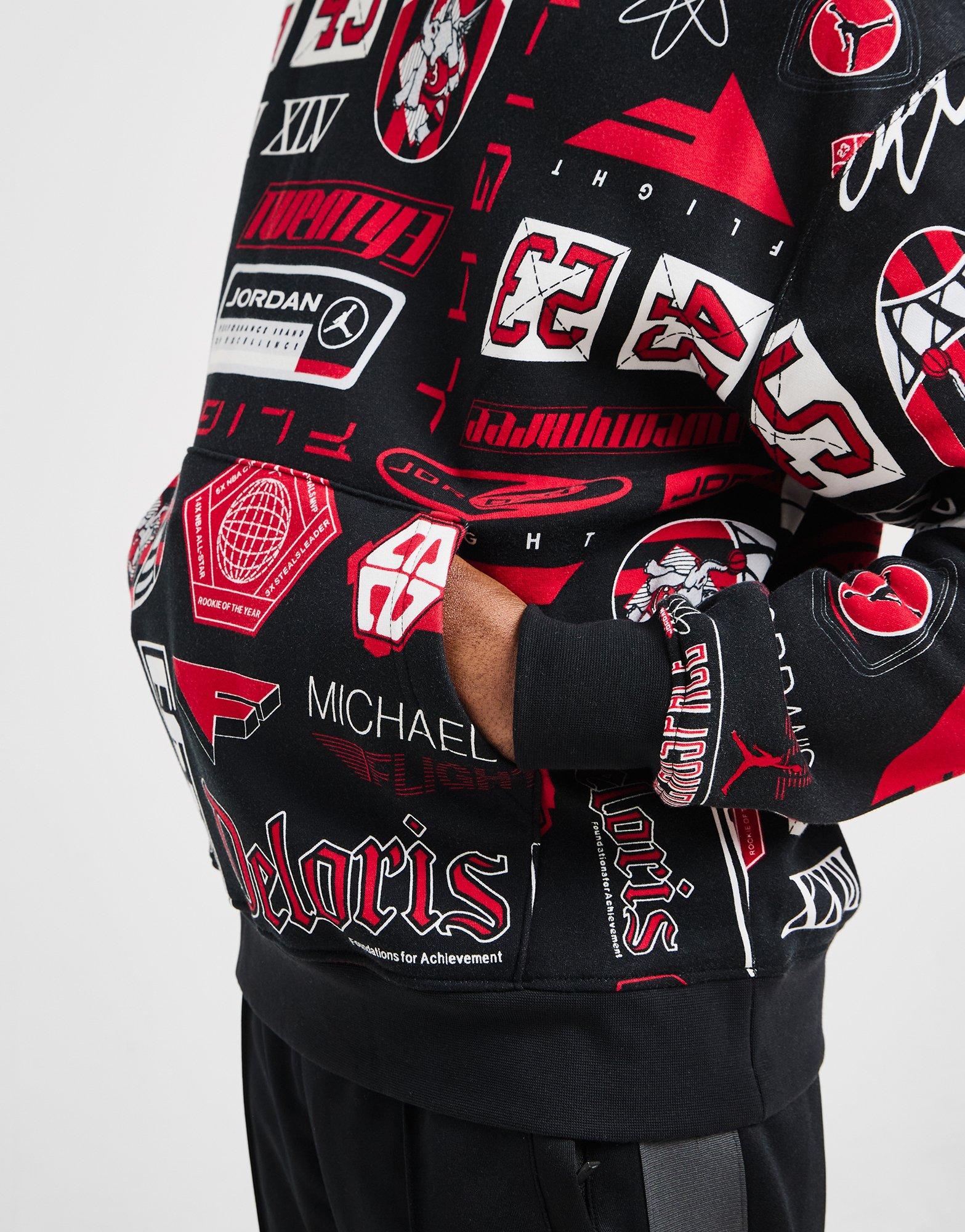 Jordan All Over Print Hoodie