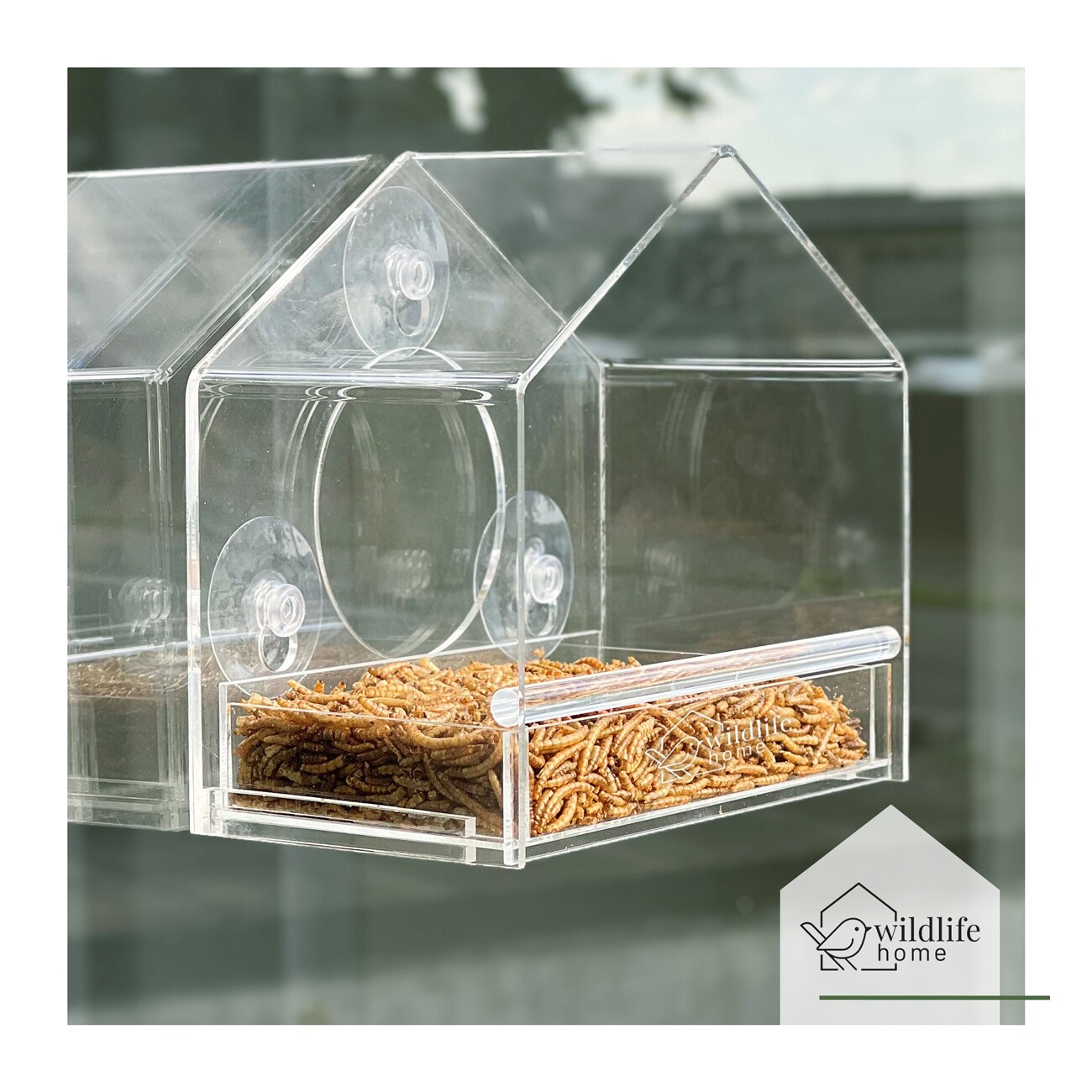 WILDLIFE HOME Fenster-Futterhaus Family