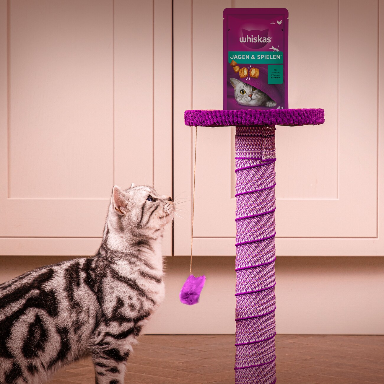 Whiskas Snack Pounce & Play mit Huhn 8x45 g