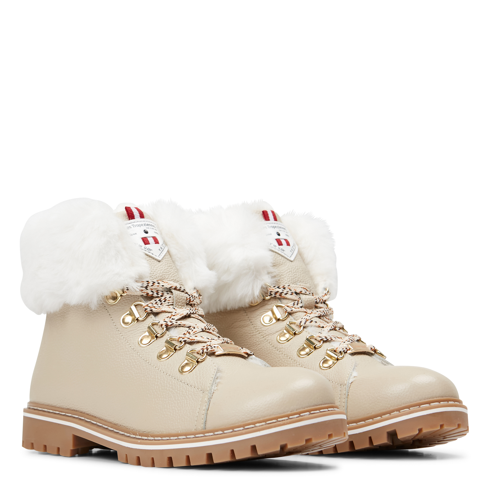 LACEN - Boots en cuir mélangé | Beige