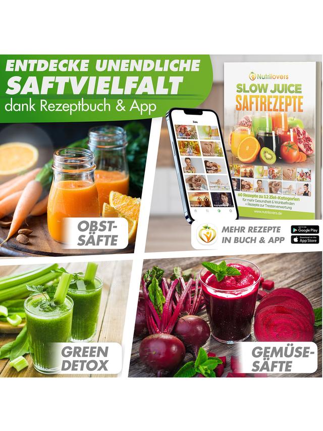 Greenpress Edelstahl MAX Slowjuicer, Entsafter