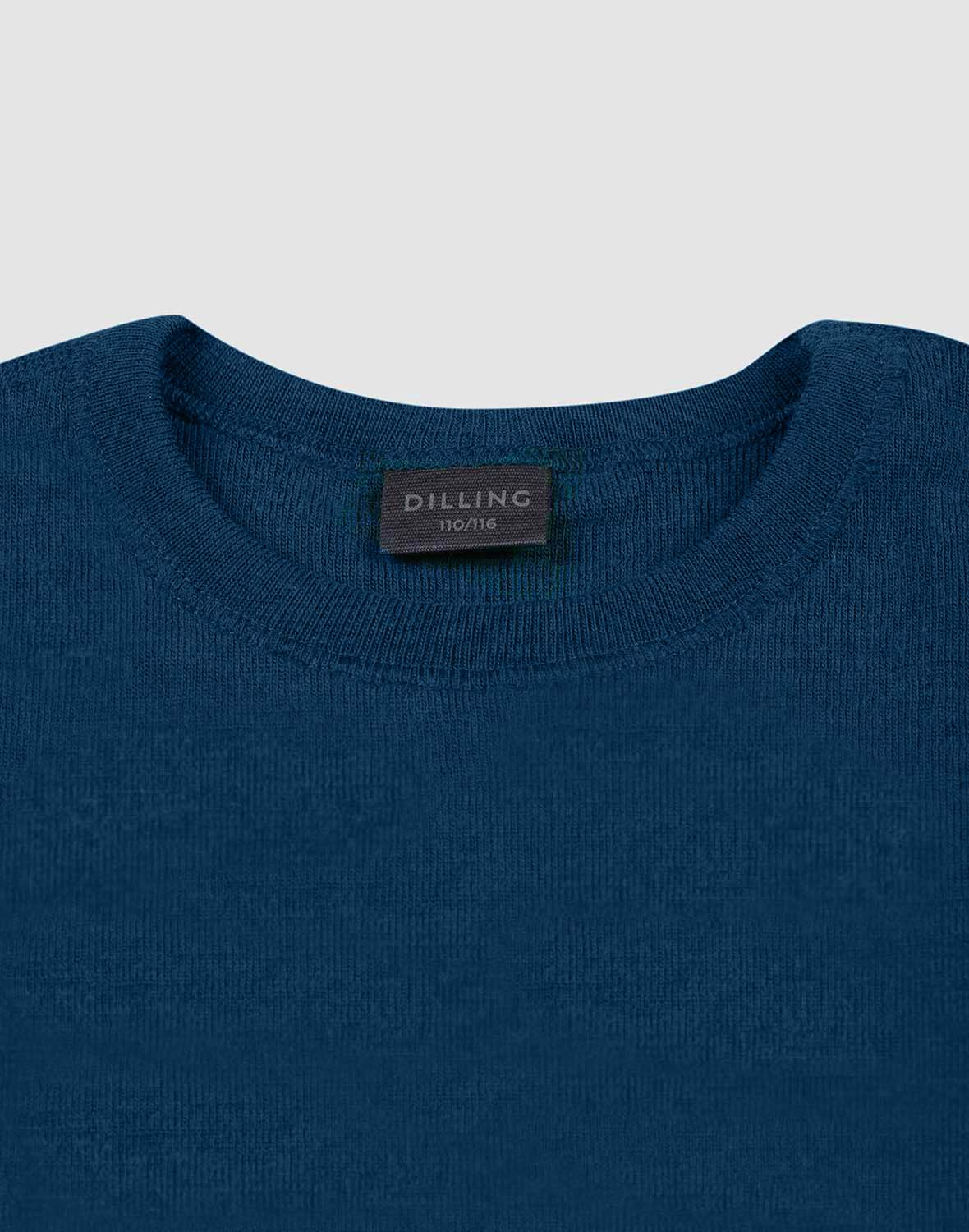 Shirt van merinowol voor kinderen in Kersthart