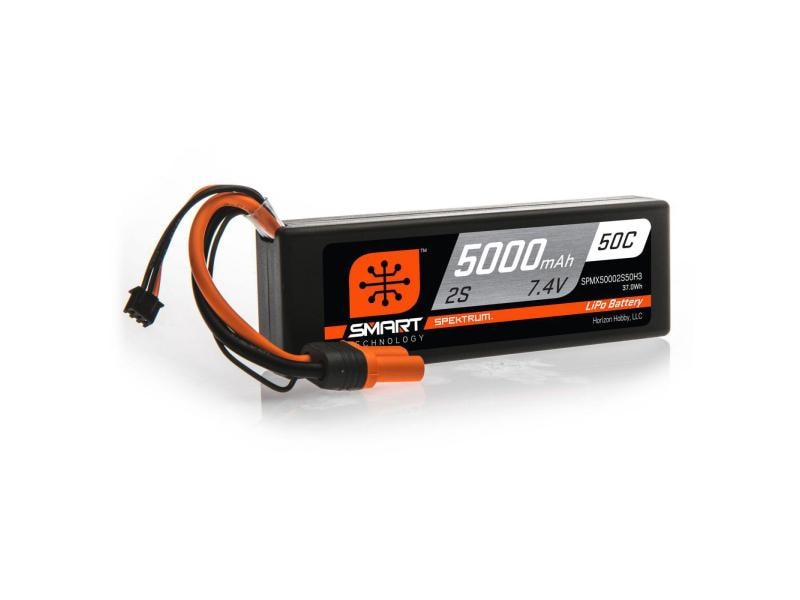 Spektrum RC-Akku LiPo 5000 mAh 7.4 V 50C Smart 2S LiPo-Akku für Fahrzeuge